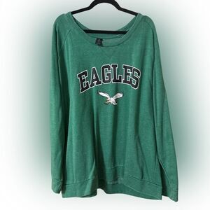 Nwt women’s 4x NFL Green Philadelphia Eagles Sweatshirt
